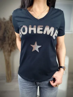 T-shirt BOHEME noir