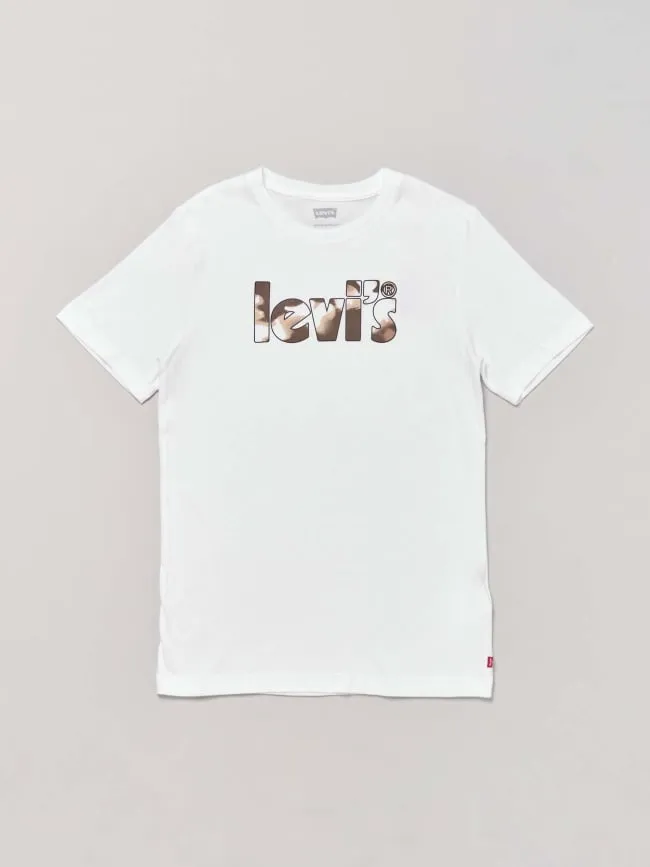 T-shirt camo poster logo blanc enfant - Levi's | wimod