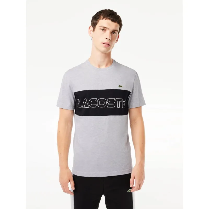 T-shirt core graphics gris chiné homme - Lacoste | wimod