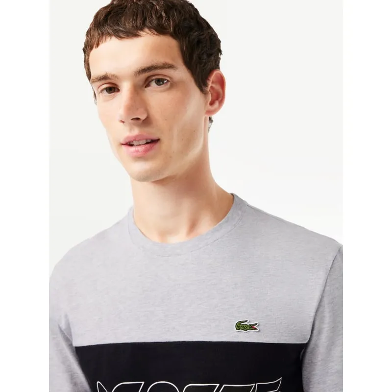 T-shirt core graphics gris chiné homme - Lacoste | wimod