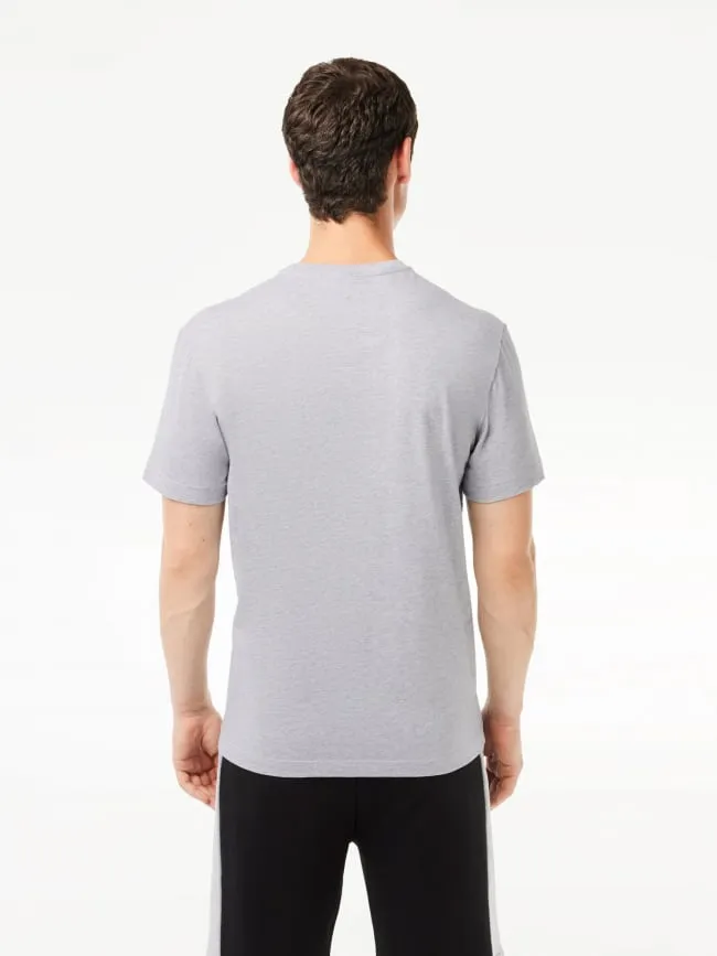 T-shirt core graphics gris chiné homme - Lacoste | wimod