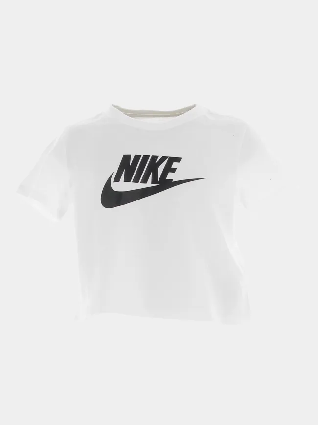 T-shirt crop sportswear futura blanc fille - Nike | wimod