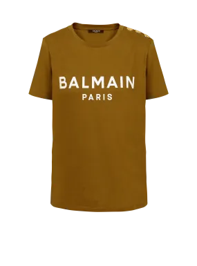 T-shirt en coton éco-responsable imprimé logo Balmain