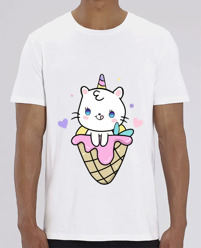 T-Shirt Gato Unicornio Helado Cucurucho par MaaxLoL