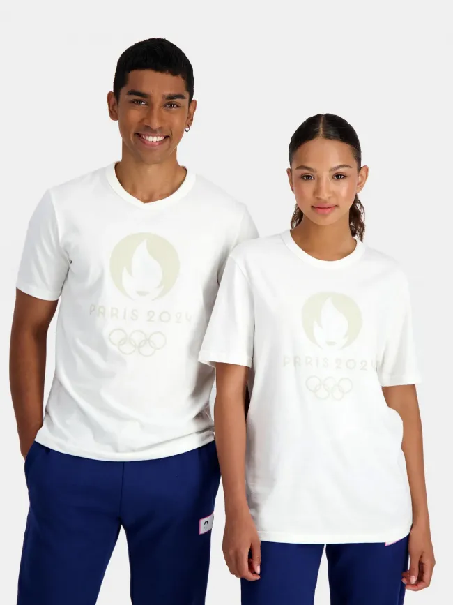 T-shirt JO paris 2024 blanc - Le Coq Sportif | wimod