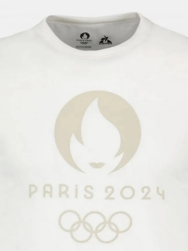 T-shirt JO paris 2024 blanc - Le Coq Sportif | wimod