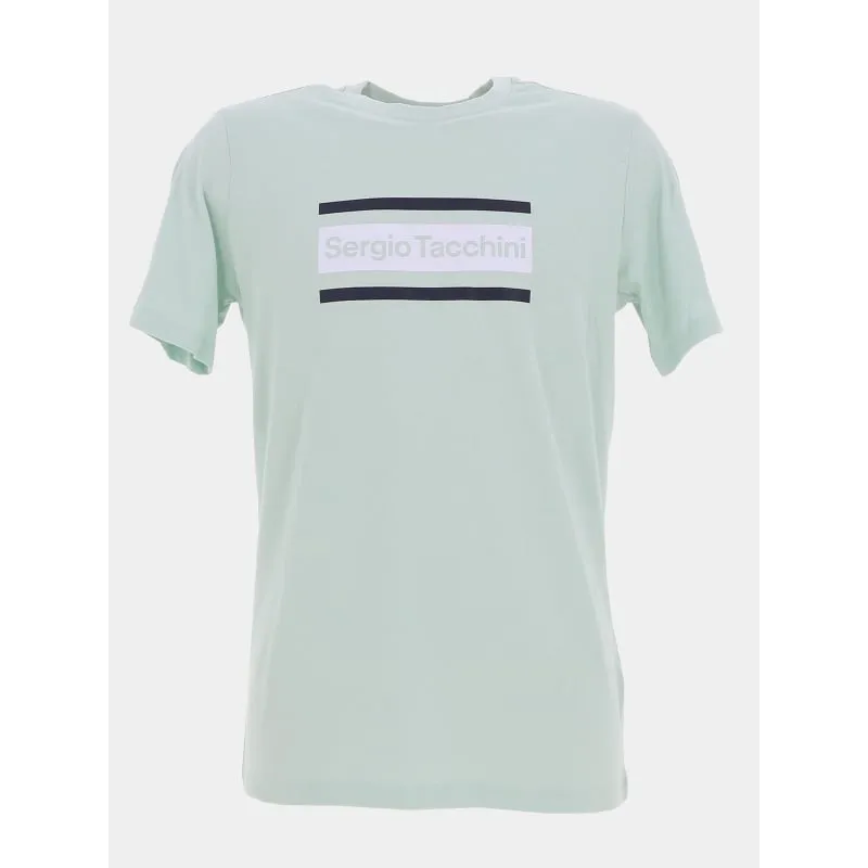 T-shirt logo triade blanc homme - Sergio Tacchini | wimod