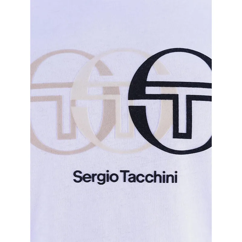 T-shirt logo triade blanc homme - Sergio Tacchini | wimod