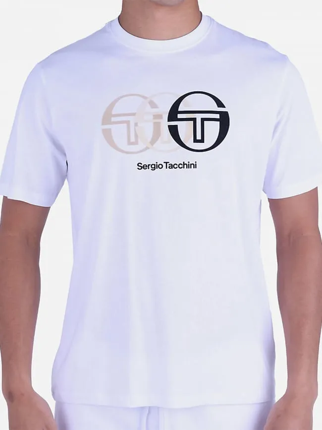 T-shirt logo triade blanc homme - Sergio Tacchini | wimod