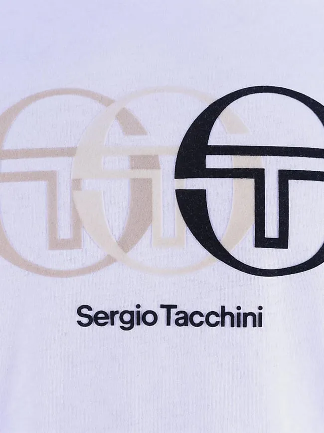 T-shirt logo triade blanc homme - Sergio Tacchini | wimod