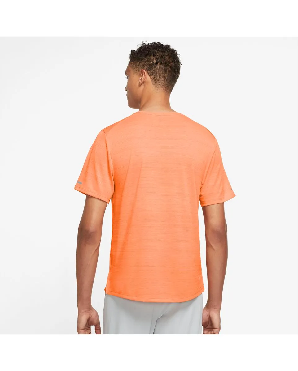 T-shirt manches courtes Homme M NK DF MILER TOP SS Orange