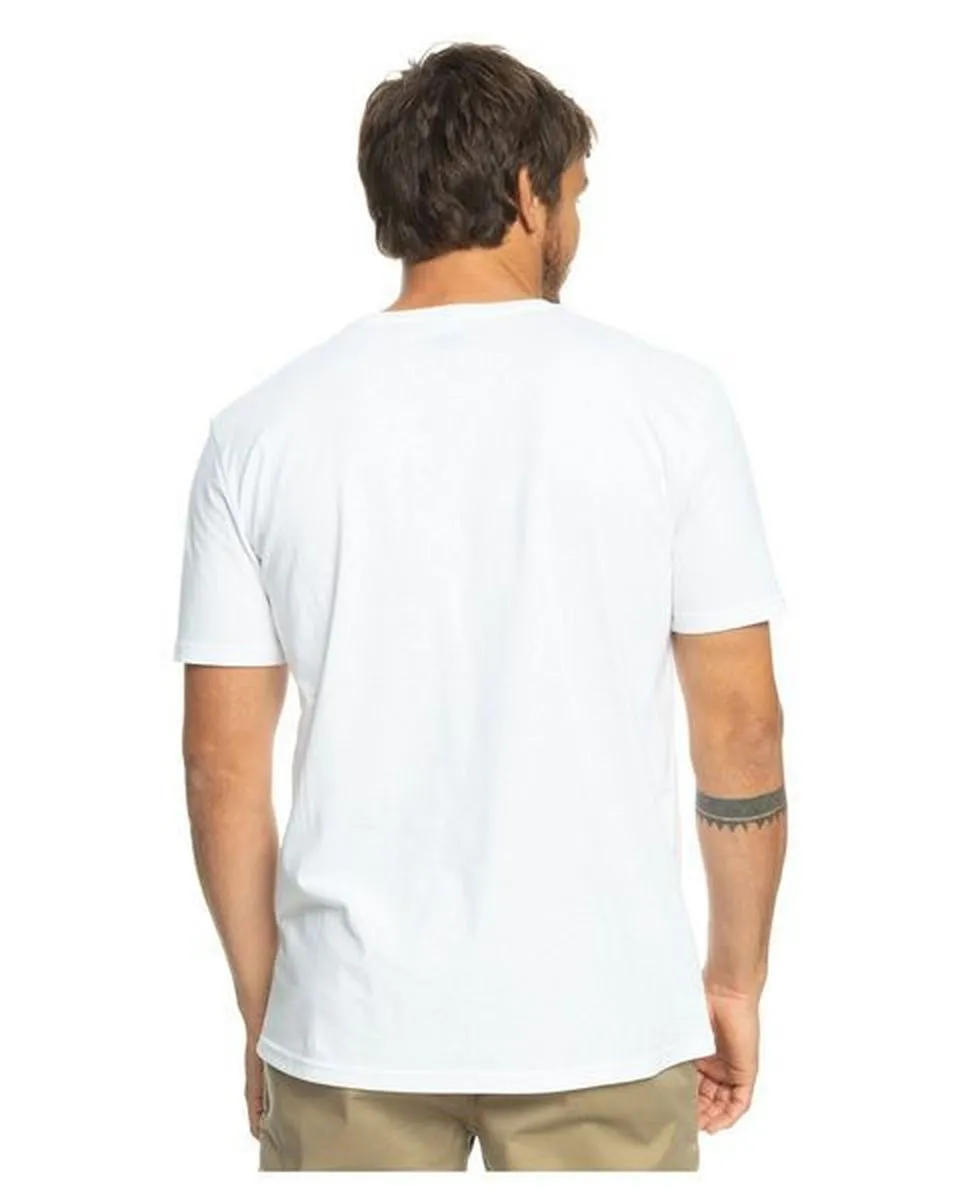 T-shirt manches courtes Homme QS ROCKIN SKULL SS Blanc