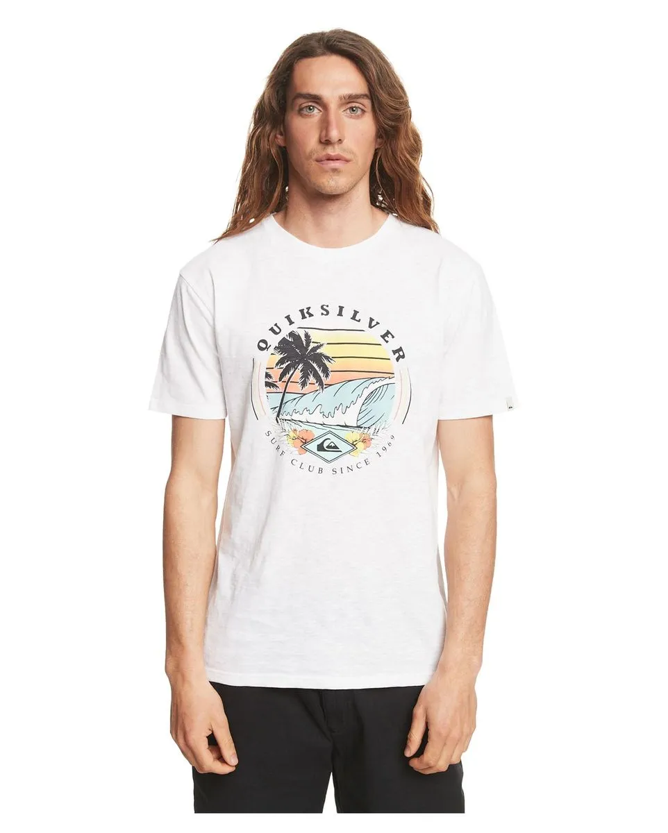 T-shirt manches courtes Homme QS SURF CLUB II SS Blanc