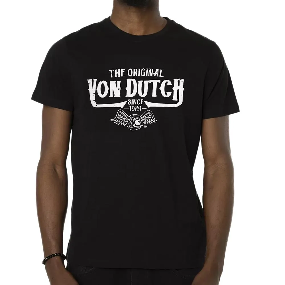 T-shirt Noir Homme Von Dutch Drive