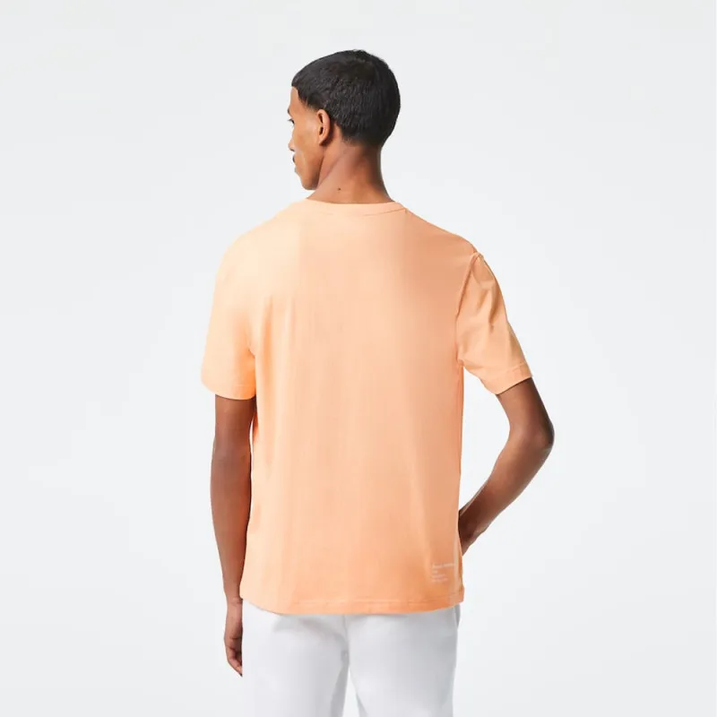 T-SHIRT REGULAR FIT LACOSTE ORANGE LOGO BRODÉ