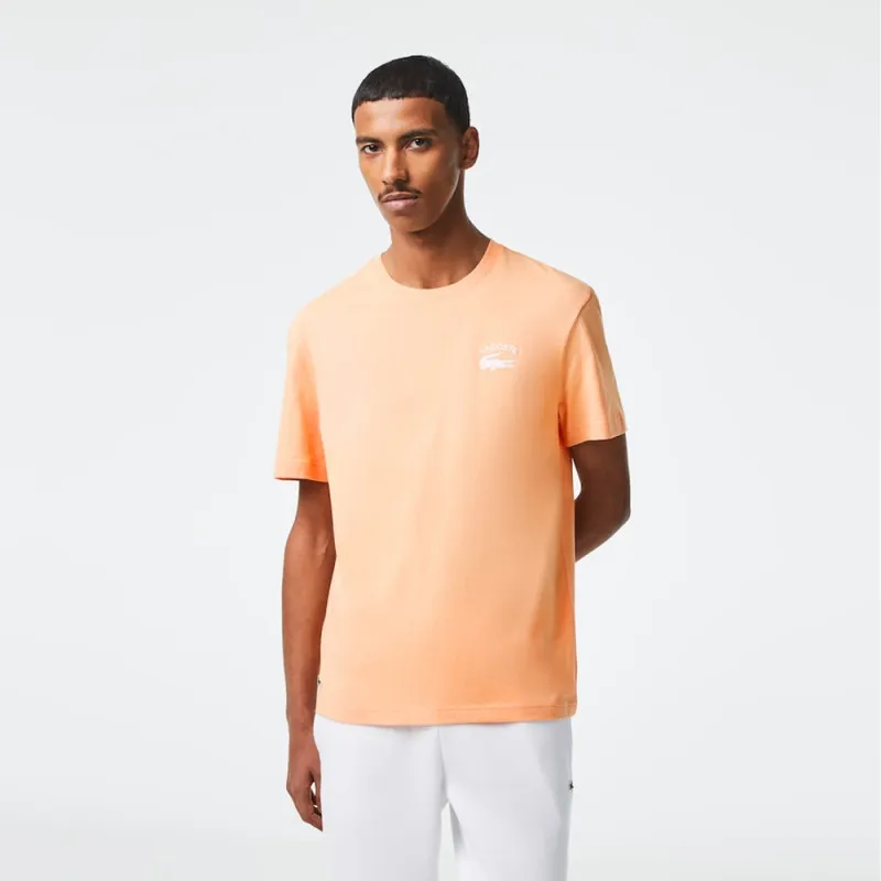 T-SHIRT REGULAR FIT LACOSTE ORANGE LOGO BRODÉ