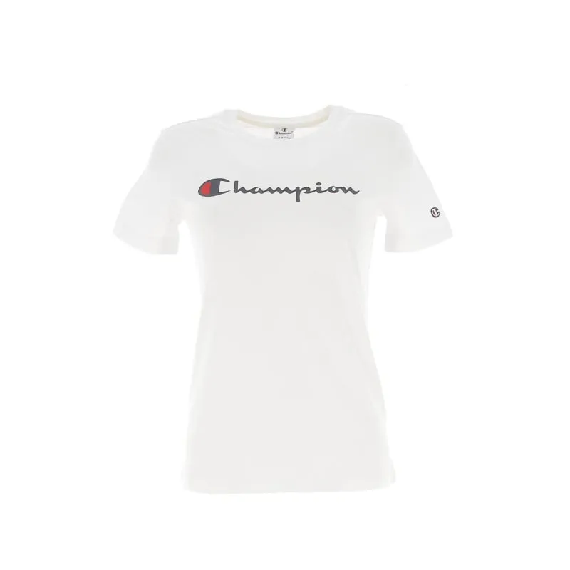 T-shirt triangle logo r3 blanc femme - Guess | wimod