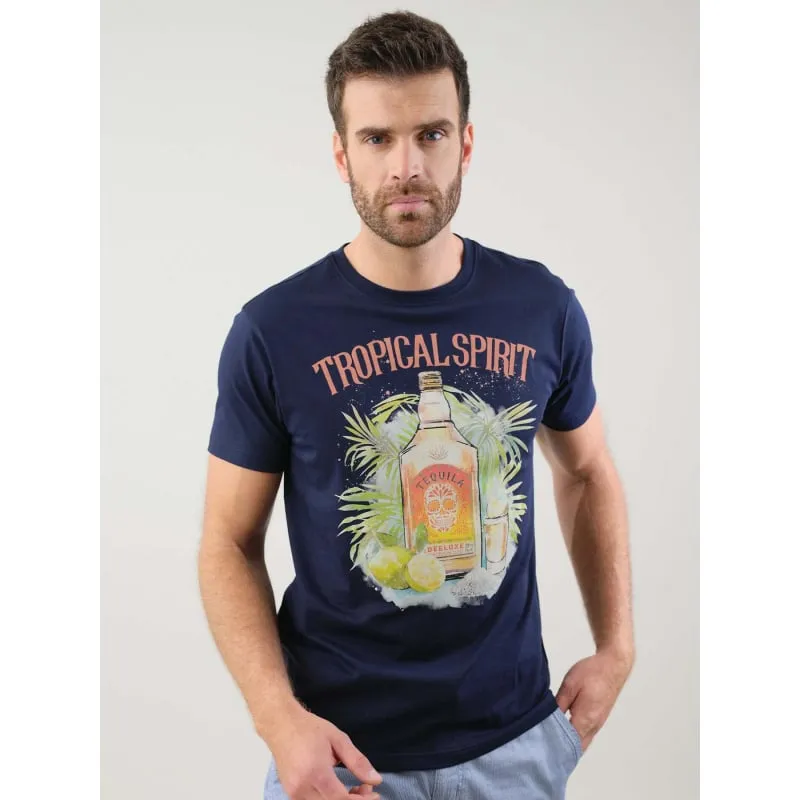 T-shirt uni tebaz blanc homme - Oxbow | wimod