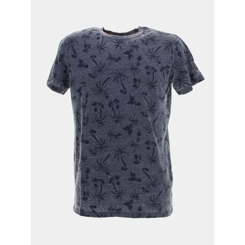 T-shirt à fleurs vigo gris chiné homme - Teddy Smith | wimod