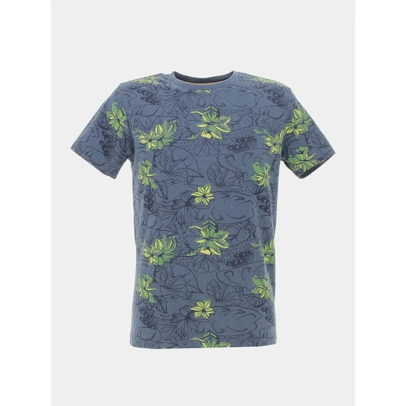 T-shirt à fleurs vigo gris chiné homme - Teddy Smith | wimod