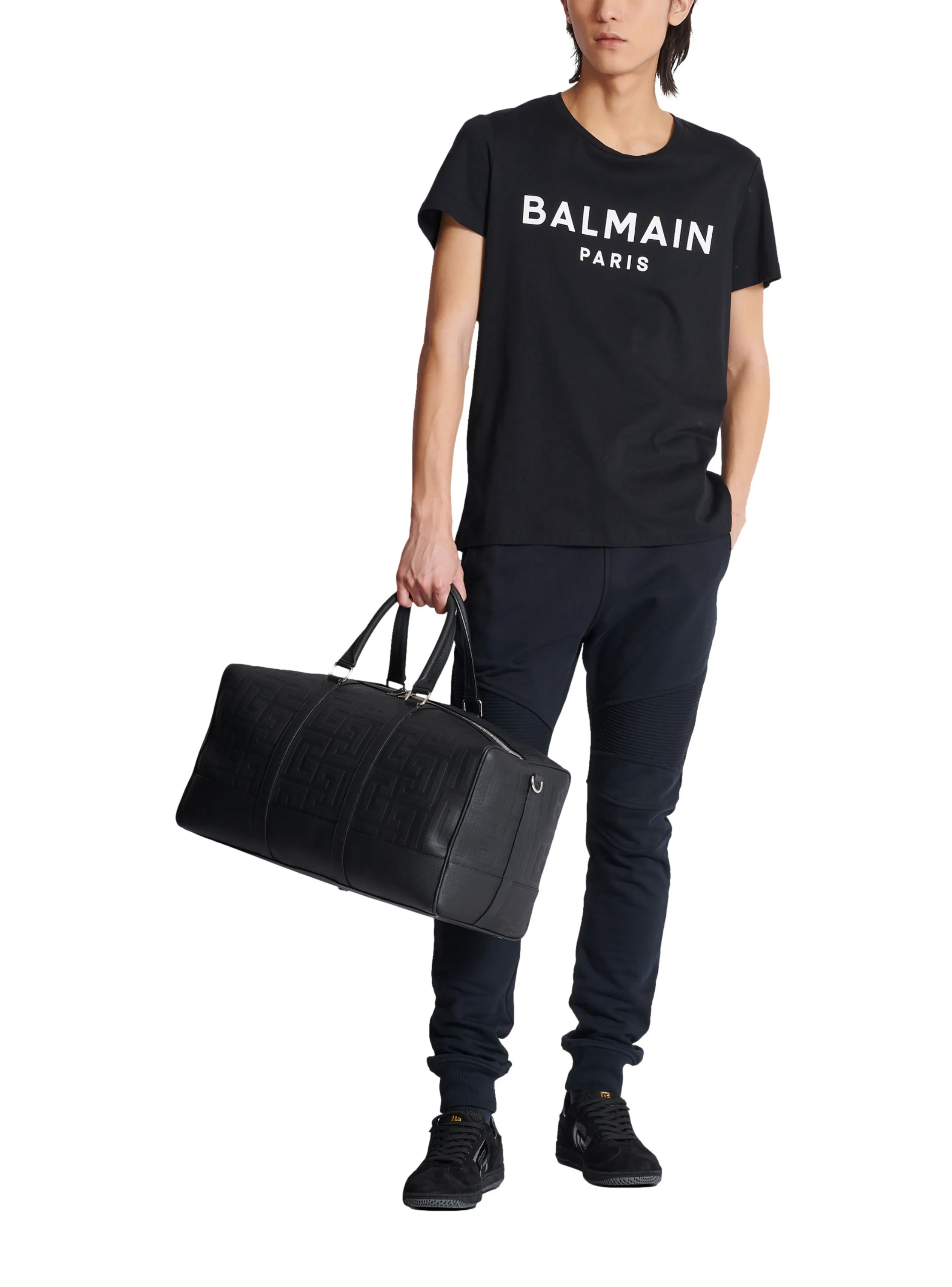 T-SHIRT à MANCHES COURTES IMPRIMé BALMAIN PARIS - BALMAIN pour HOMME | Printemps