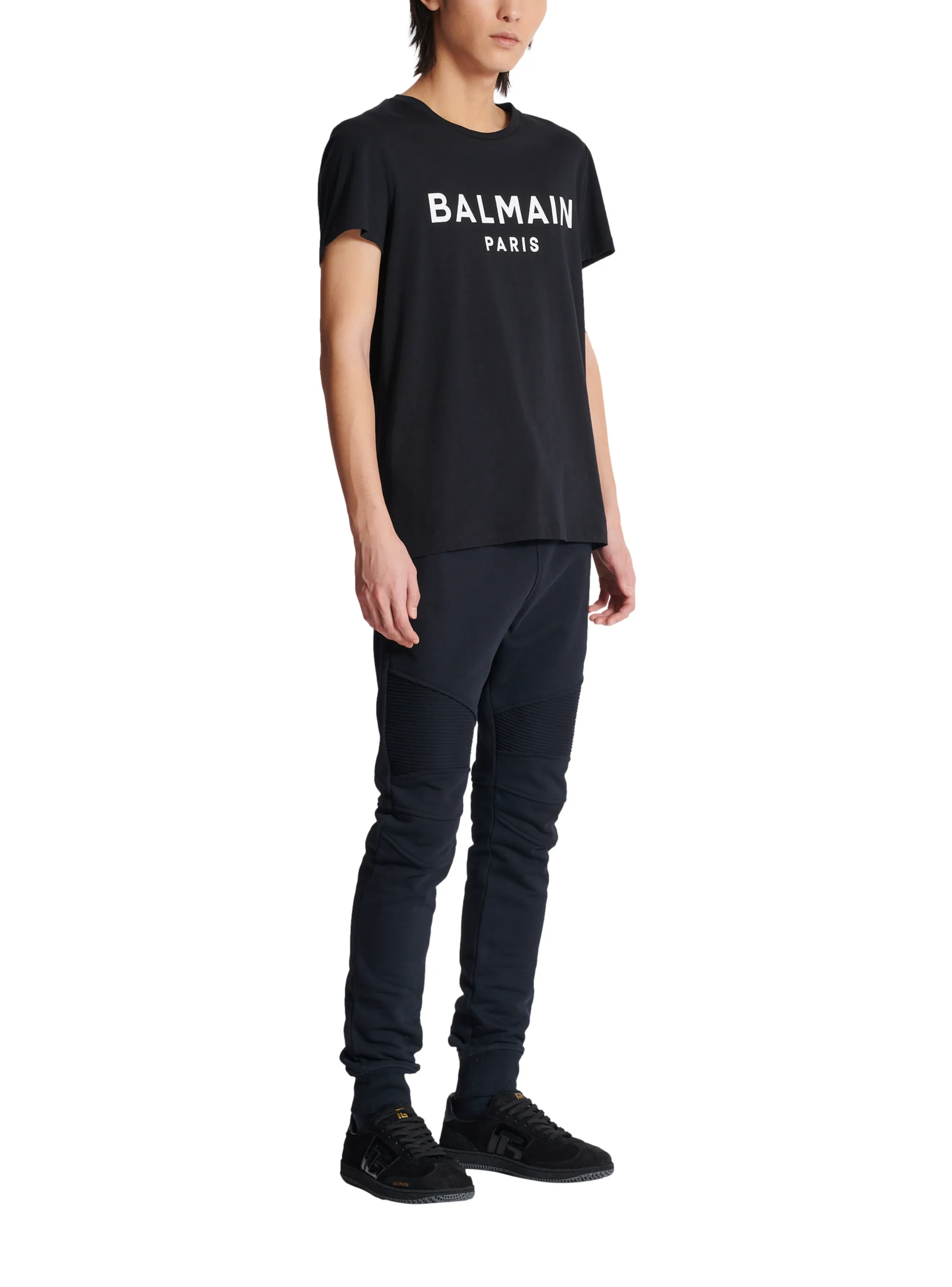 T-SHIRT à MANCHES COURTES IMPRIMé BALMAIN PARIS - BALMAIN pour HOMME | Printemps