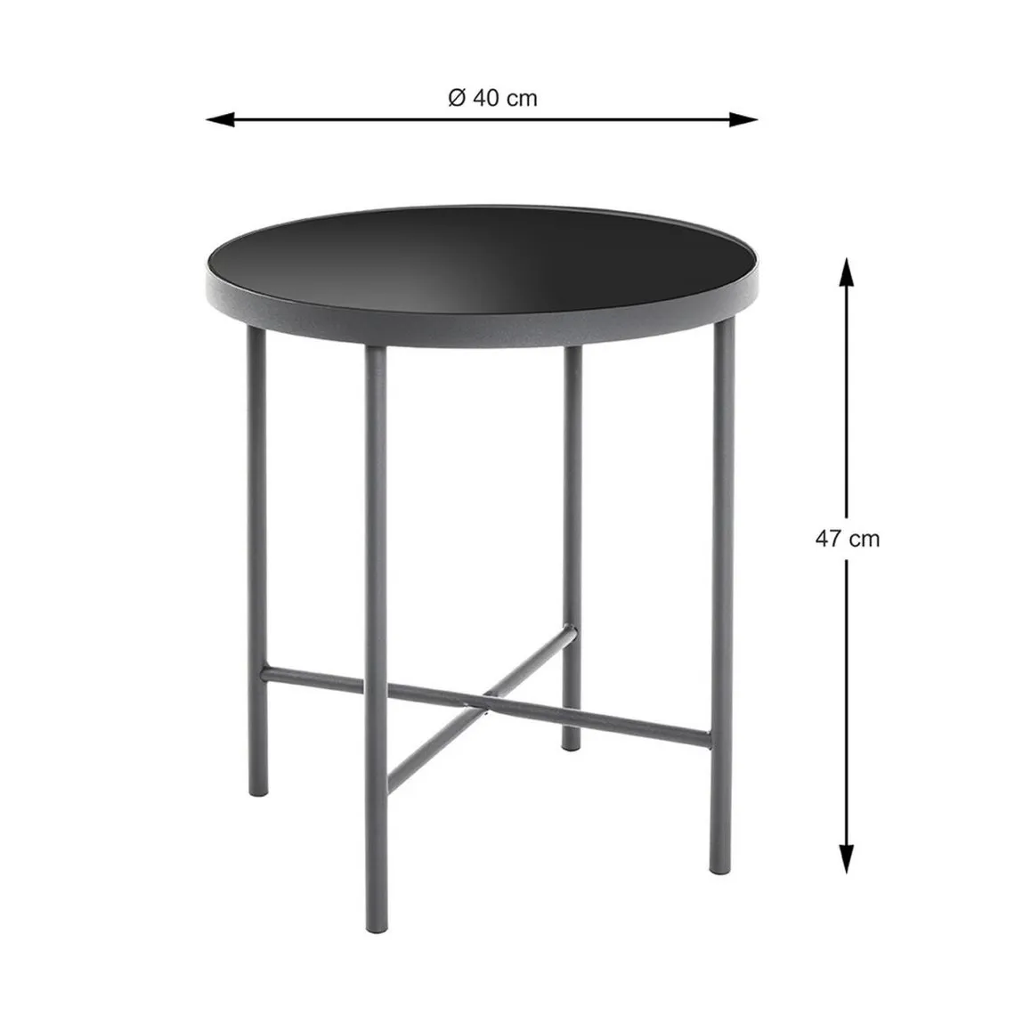 table d'appoint métal noir | 3 Suisses