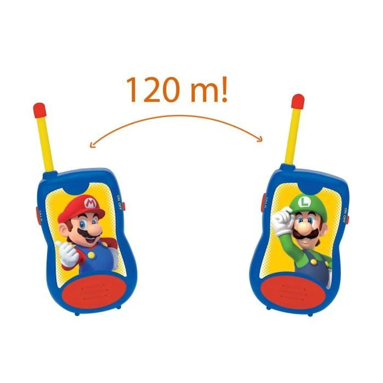 Talkies-Walkies Super Mario portée 120m - LEXIBOOK rouge - Lexibook