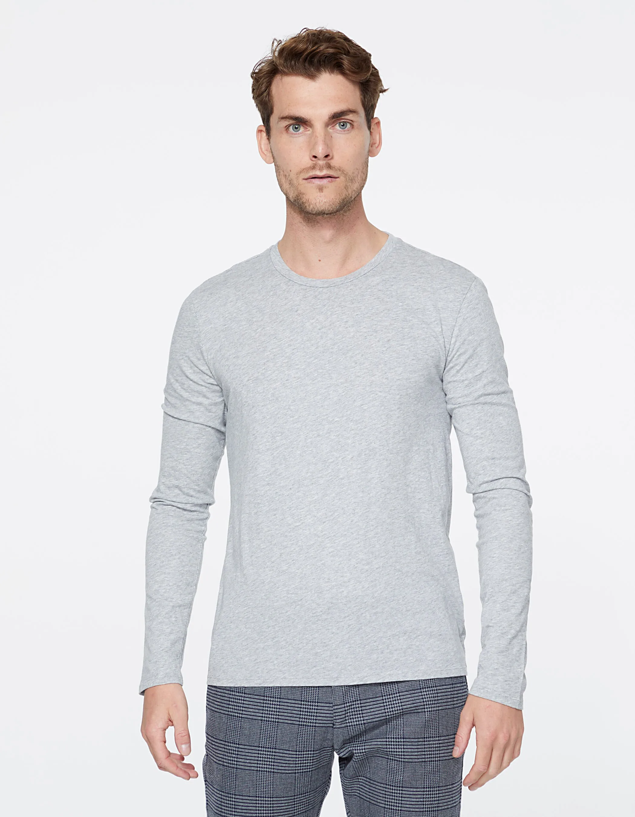 Tee-shirt 2 en 1 marine et gris Homme