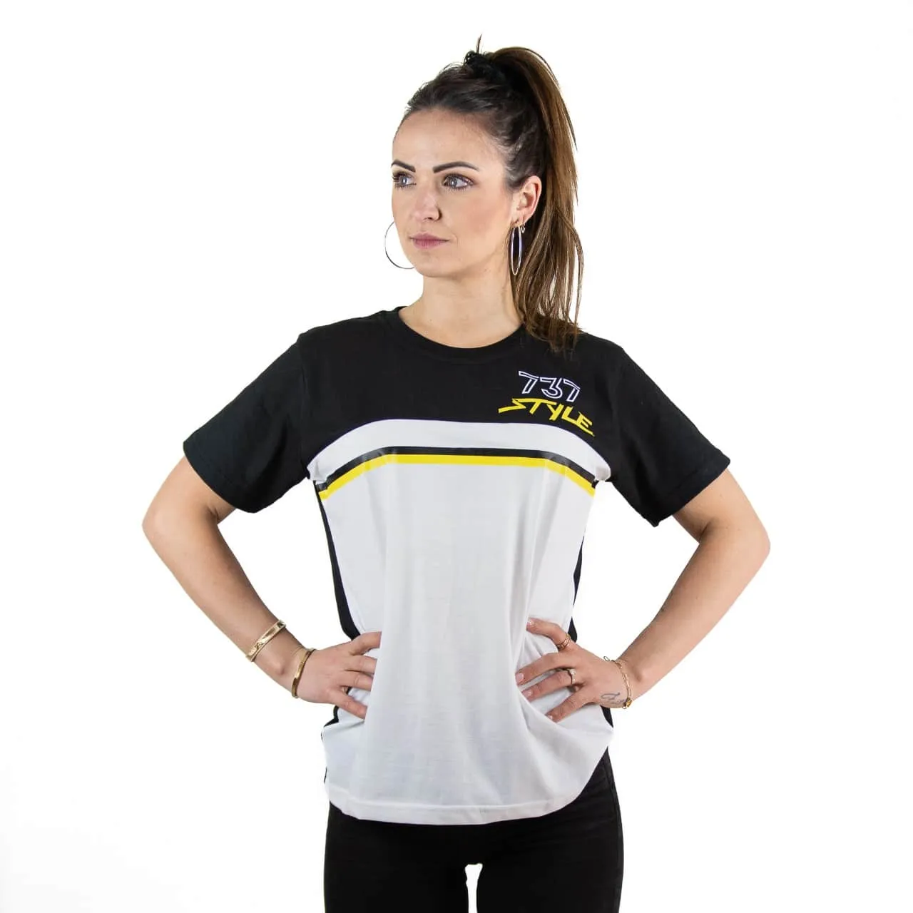 Tee-shirt 737 STYLE Jaune et Noir - Shop 737 Performance