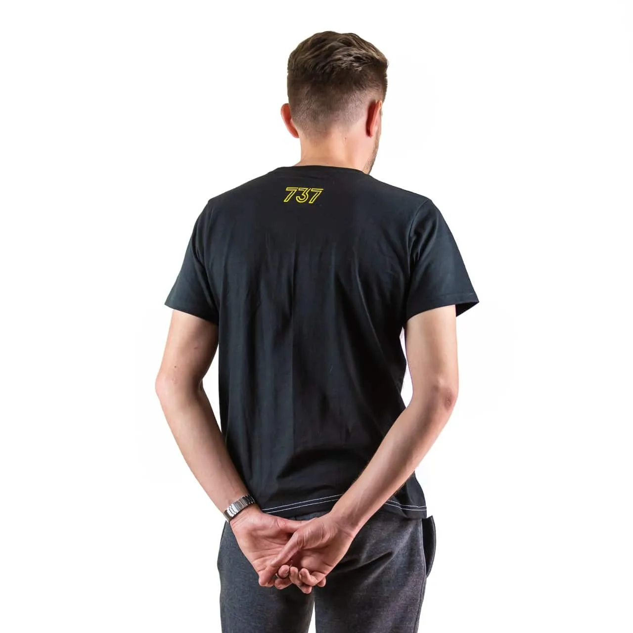 Tee-shirt 737 STYLE Jaune et Noir - Shop 737 Performance