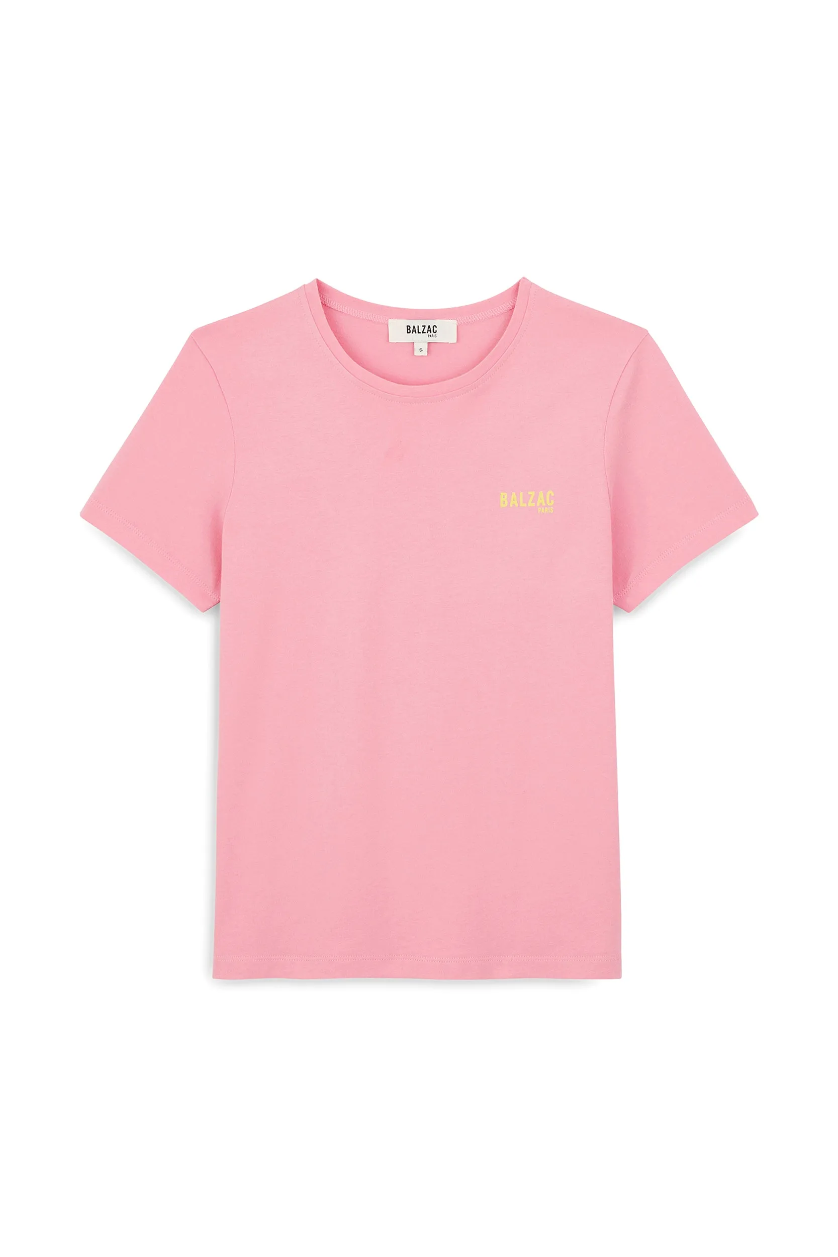 Tee-shirt Balzac Paris rose et jaune