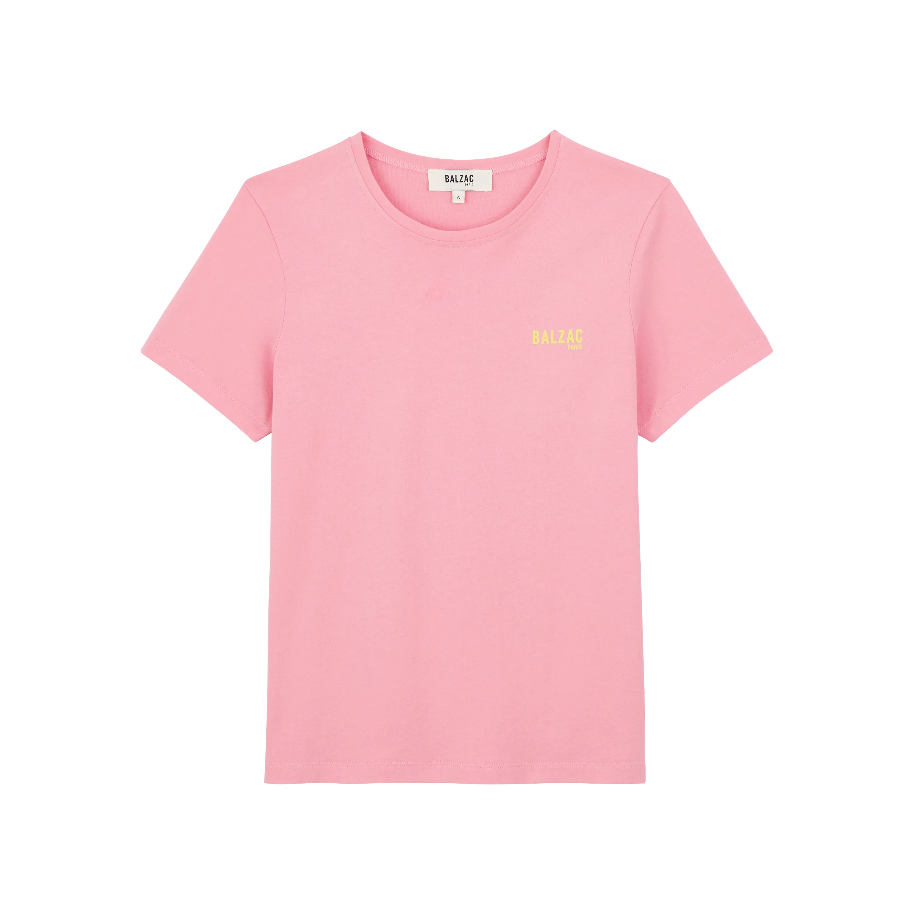 Tee-shirt Balzac Paris rose et jaune