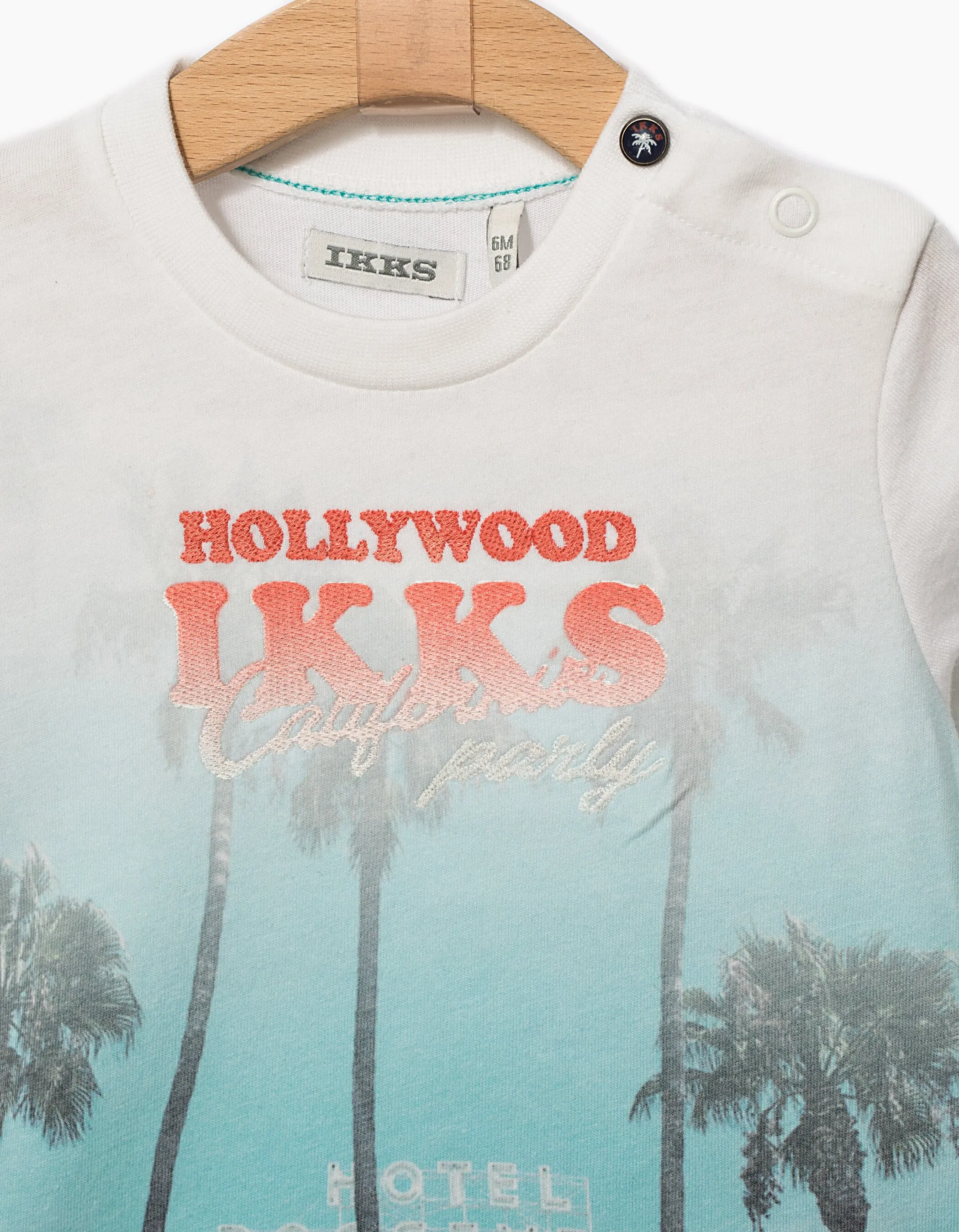 Tee-shirt blanc Hollywood IKKS bébé garçon 