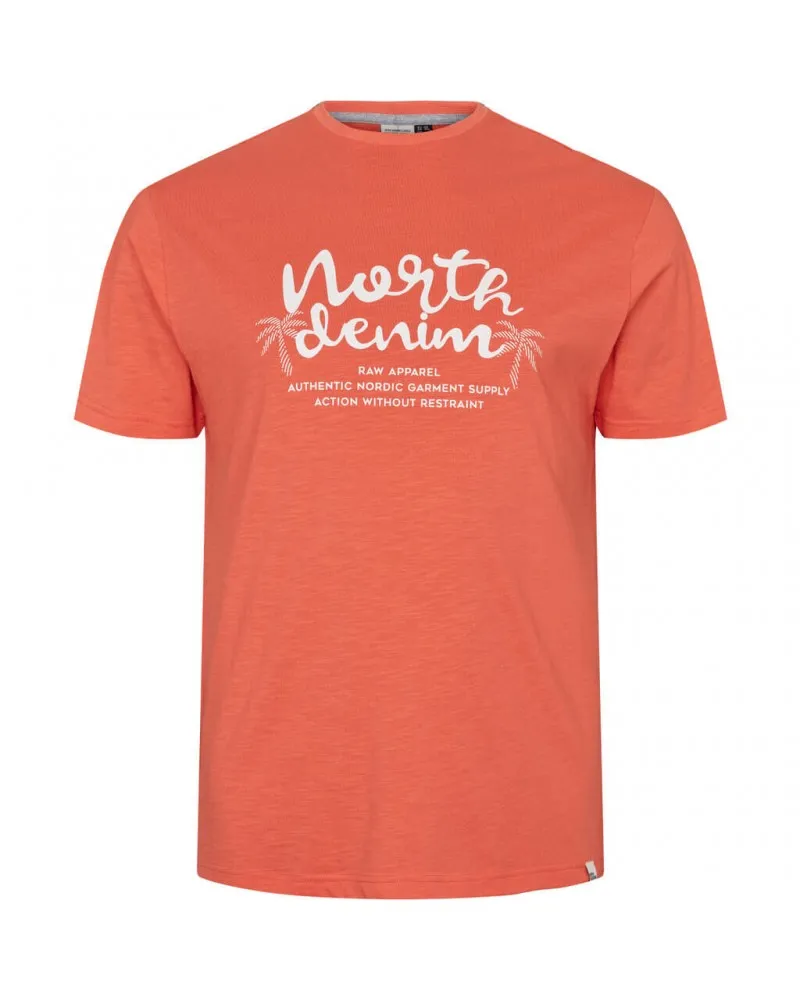 Tee shirt flammé North 564 grande taille orange - Size-factory