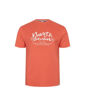 Tee shirt flammé North 564 grande taille orange - Size-factory