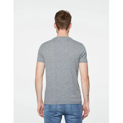 Tee-shirt gris ardoise imprimé circuit ikks men