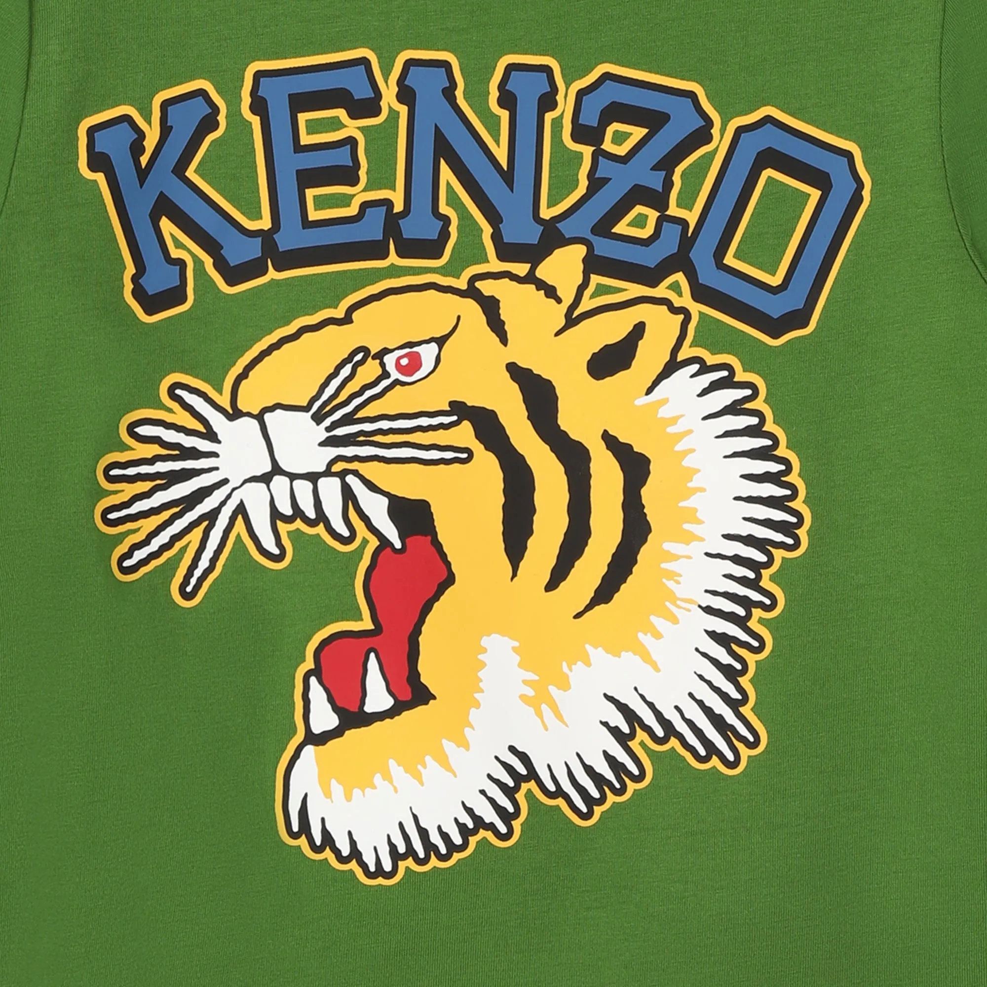 Tee-Shirt manches longues vert garon Kenzo H24