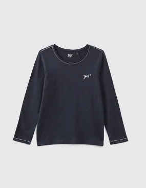 Tee-shirt navy Essentiel brodé IKKS fille