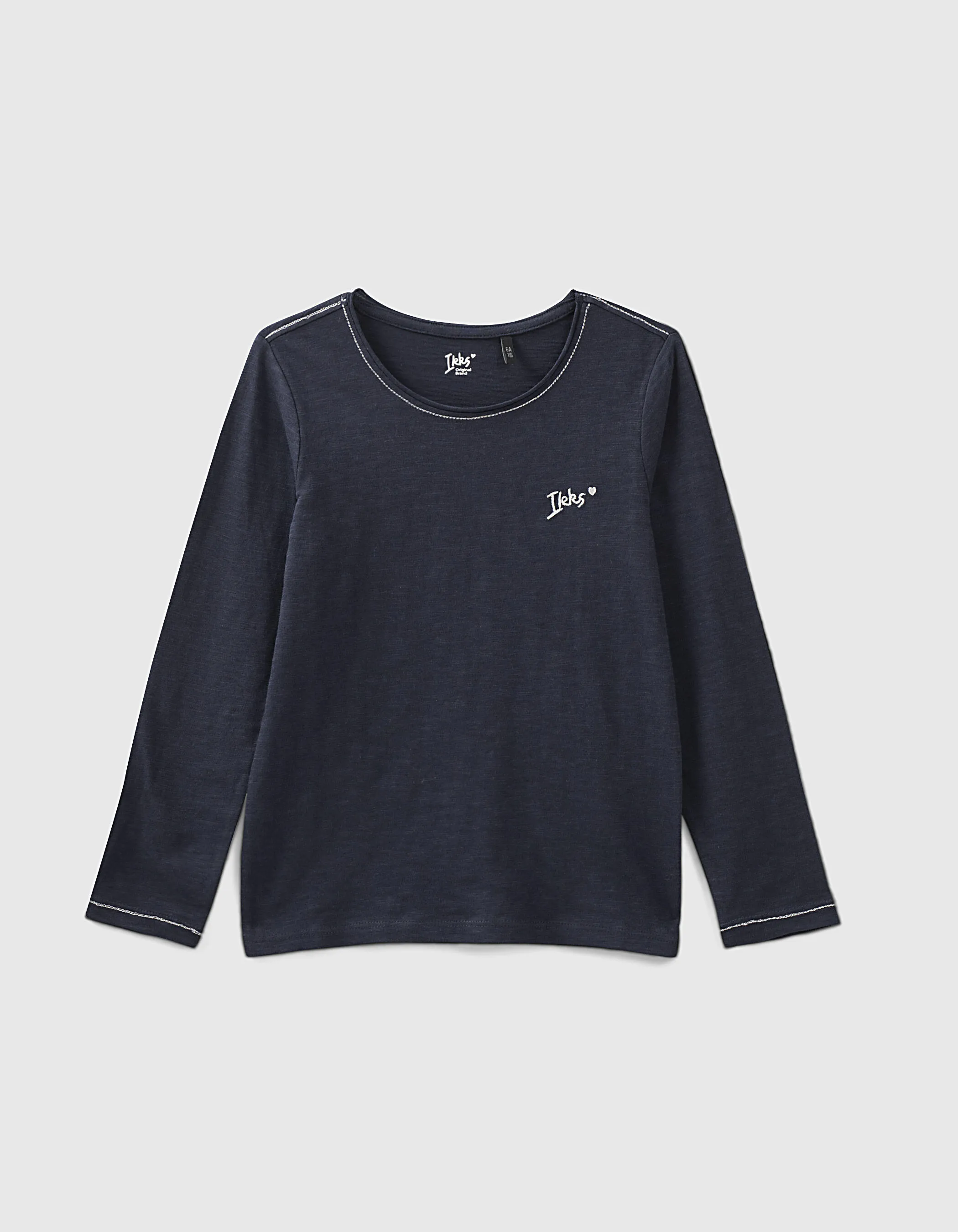 Tee-shirt navy Essentiel brodé IKKS fille