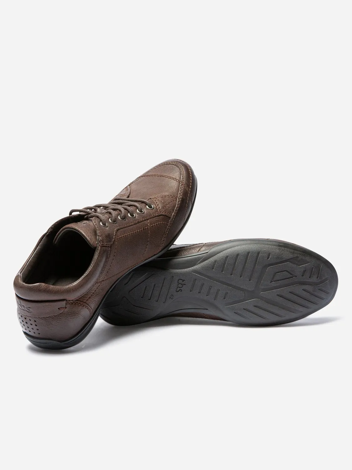 Tennis Homme Esprit Derby Cuir Marron tbs