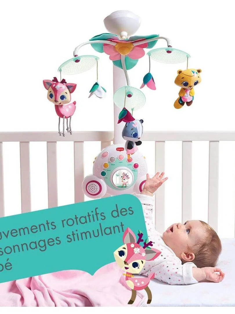 TINY LOVE Mobile Musical Soothe ’n Groove Princess, 18 Mélodies, dès la Naissance - Multicolore