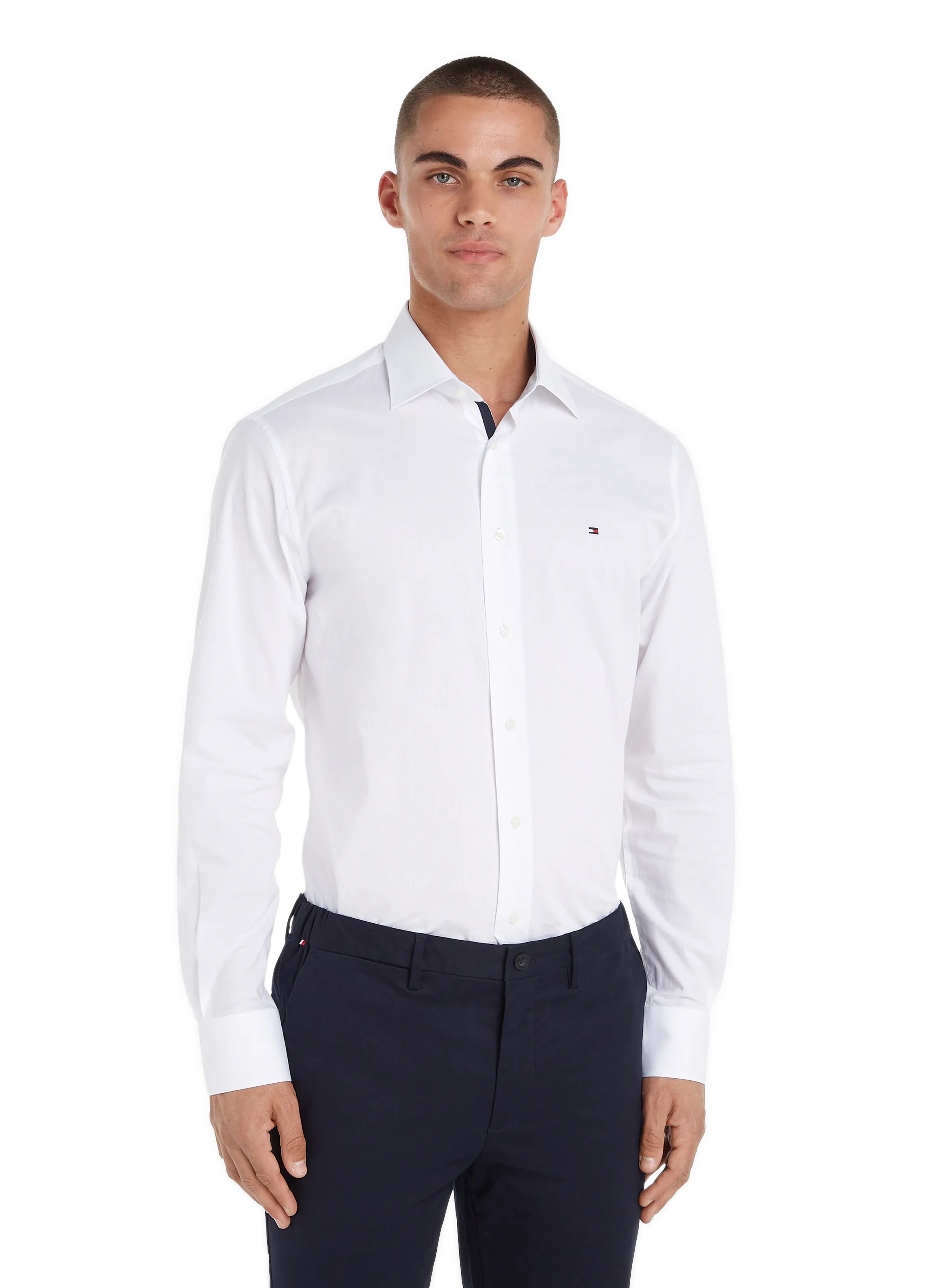 TOMMY HILFIGER  Chemise en coton  - Blanc