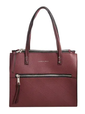 Tosca Blu New York Sac De Courses Bordeaux - Achetez À Prix Outlet!