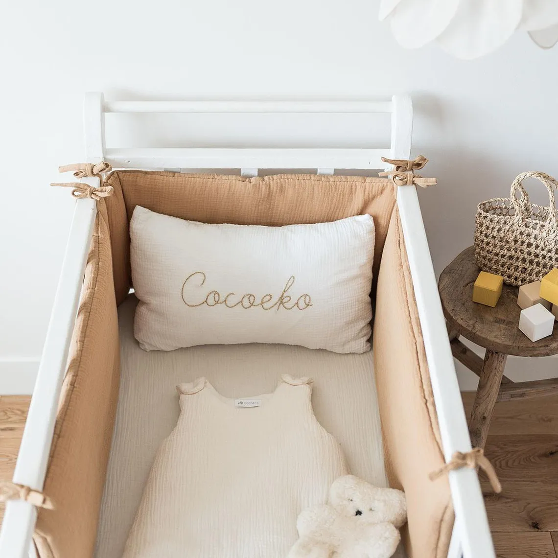 Tour de lit en gaze de coton CAMEL | 3 Suisses