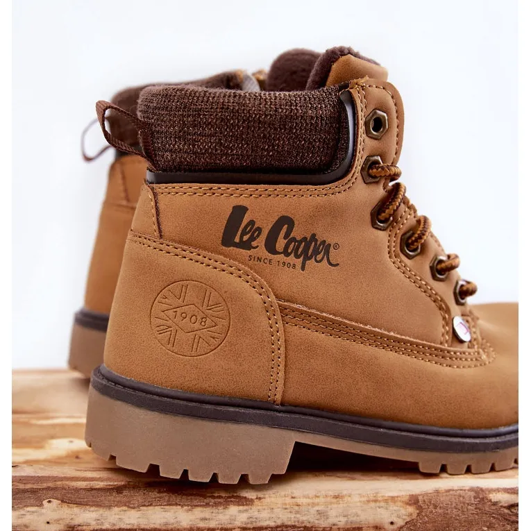 Trappeurs pour enfants Lee Cooper LCJ-22-01-1490 Camel brun