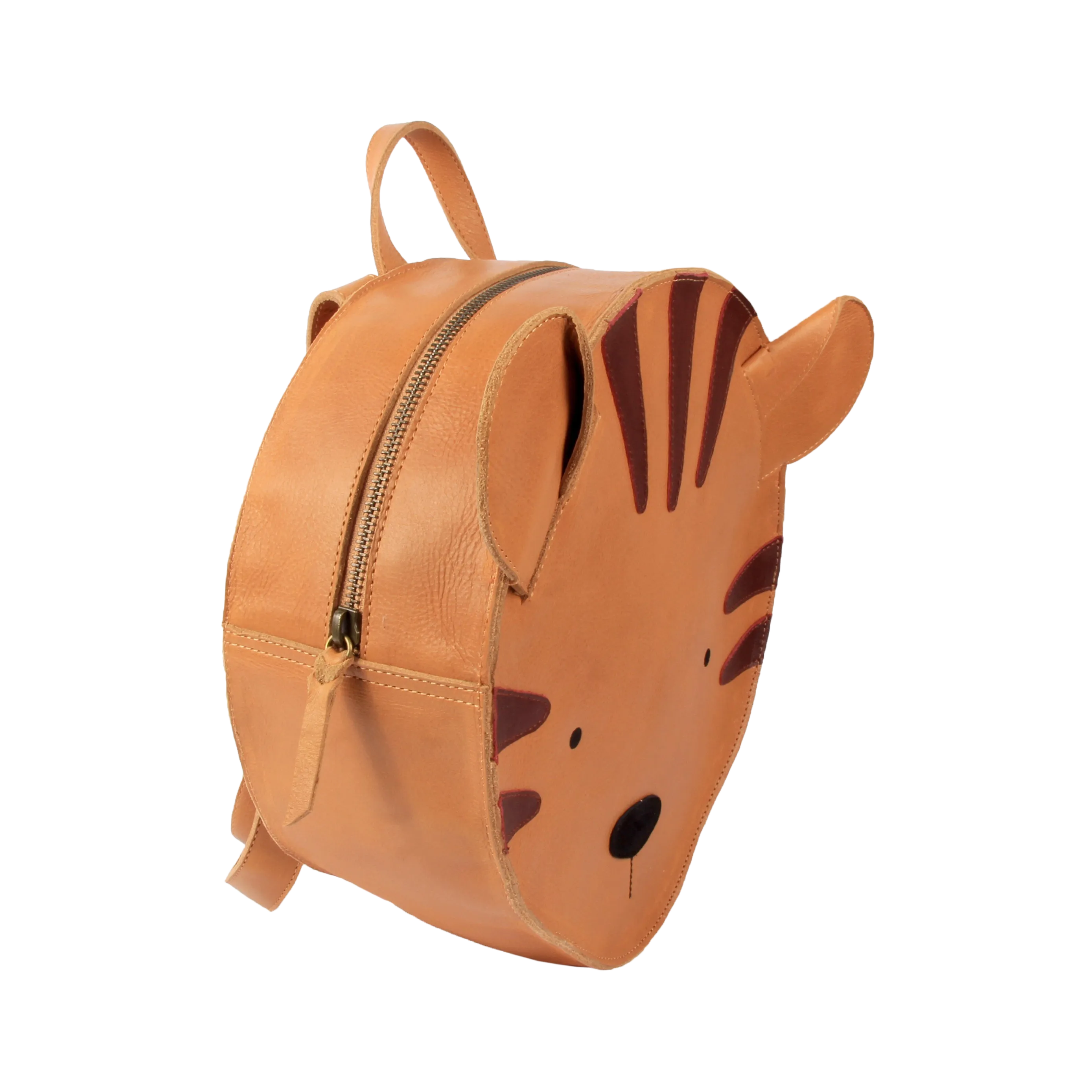 Umi Schoolbag | Tiger | Camel Classic Leather