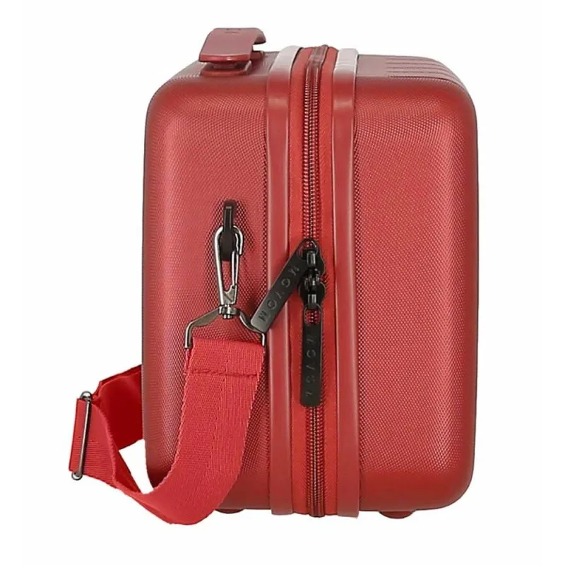 Vanity case MOVOM "Wood" rouge | Planetebag.com