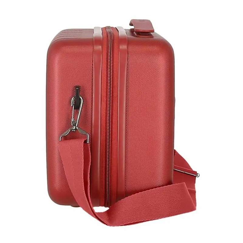 Vanity case MOVOM "Wood" rouge | Planetebag.com