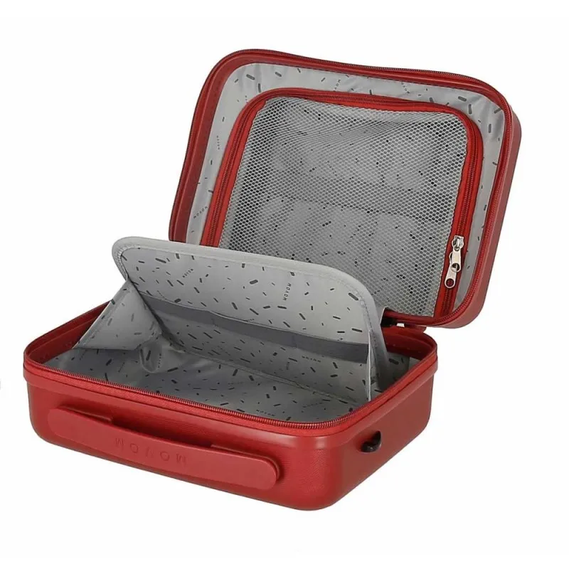 Vanity case MOVOM "Wood" rouge | Planetebag.com